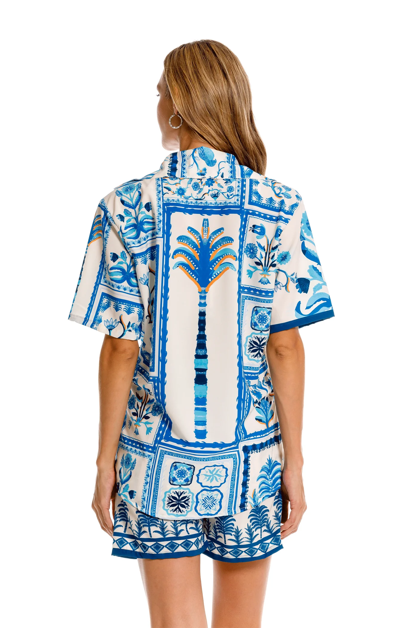 Camisa Mujer Rosetta Azul – foto 2